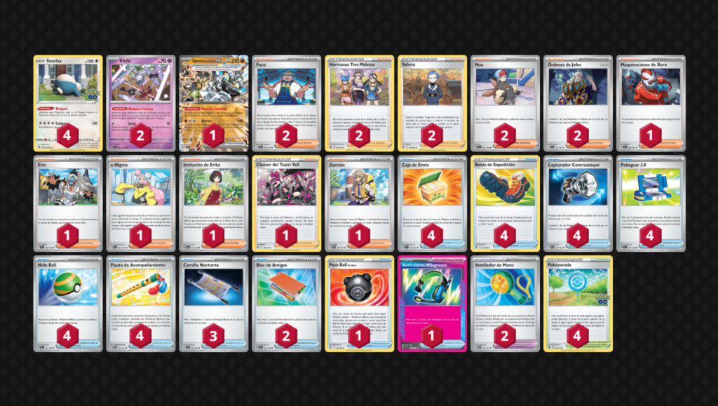 mazo snorlax control mejor mazo pokemon enero 2025 UnJuegoDeMesa.com